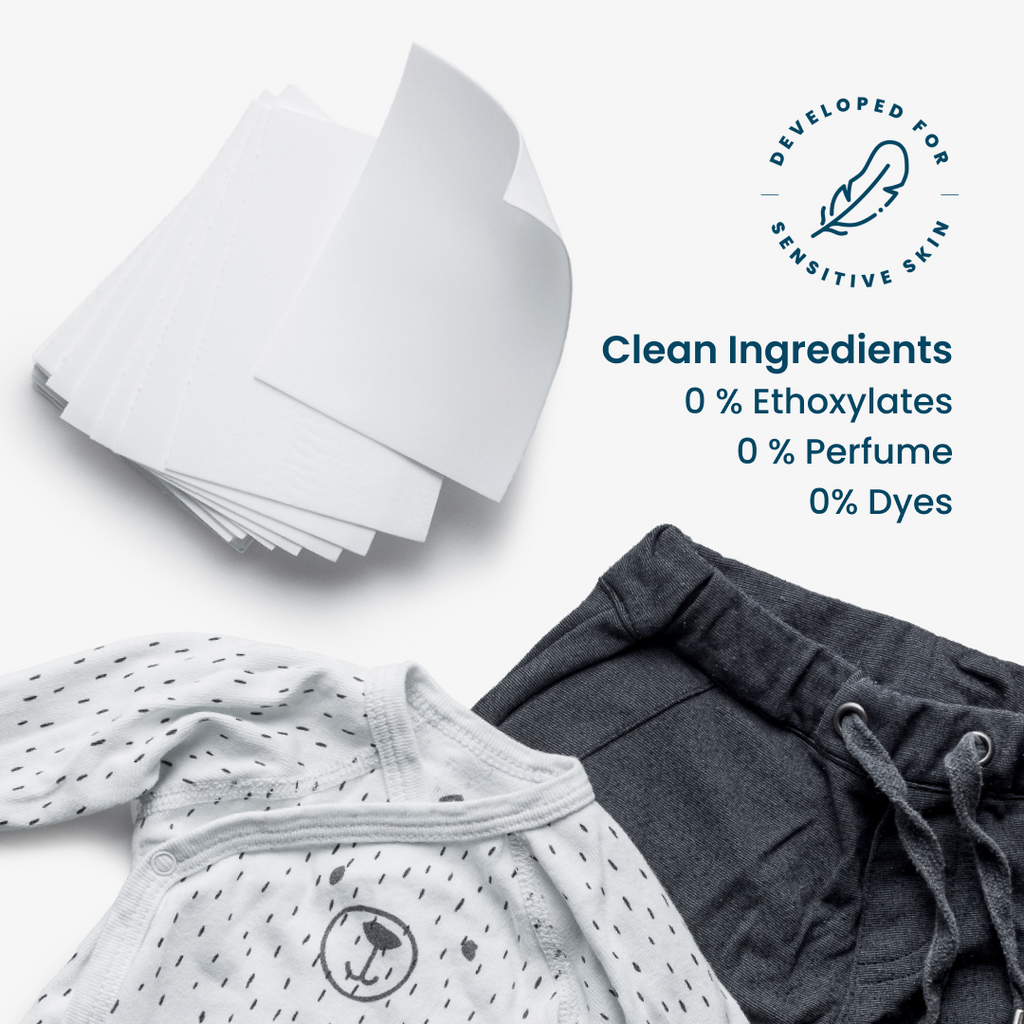 Laundry Detergent Sheets free from toxins, pesticides, and other